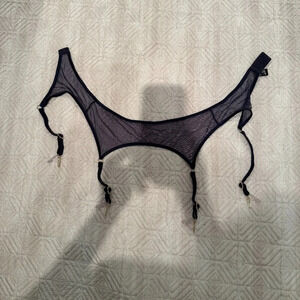 NEW Navy Blue Rosemary Mesh Suspender, Marie Mur,  S